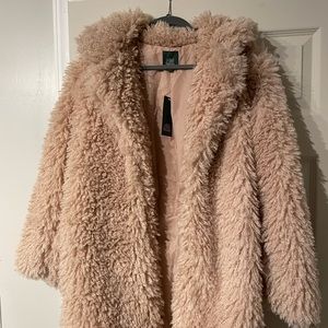 Tan faux fur jacket